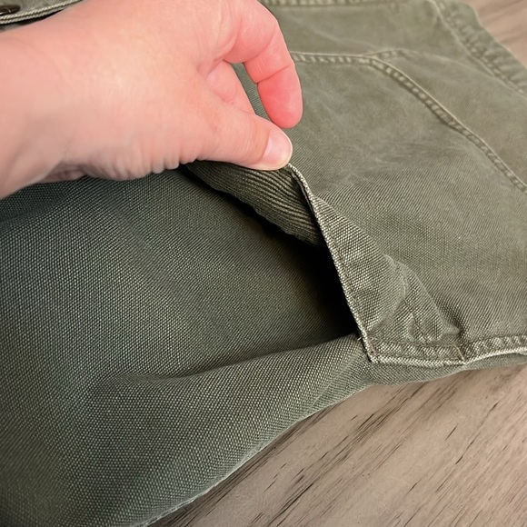 L.L. BEAN CHORE COAT MENS MED/LARGE GREEN - Picture 13 of 17